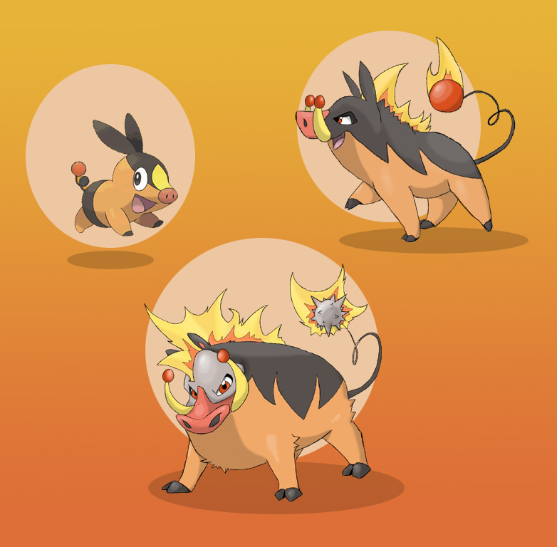 Pokabu_Evolution_Line_by_PashaPup.jpg