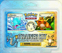 HS Trainer Kit featuring unknown Gyarados and Raichu cards