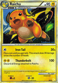 Raichu (Holo) from the HS Trainer Kit
