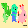 Starter Pokemon Fan Art by _Furret