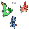 Starter Pokemon Fan Art by Solar-Sceptile