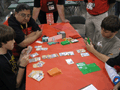 Close-up of Juniors table