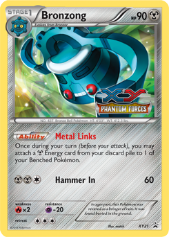 Bronzong XY21 Phantom Forces Prerelease Promo